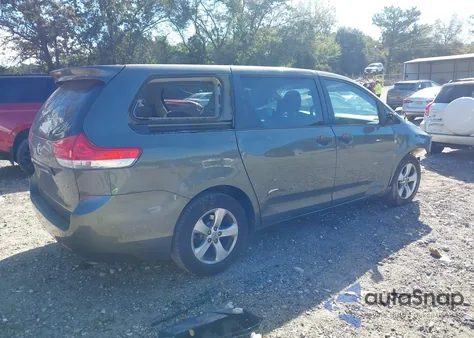 2012 Toyota Sienna Base V6 7 Passenger из США, поврежденный, VIN 5TDZK3DC4CS209850